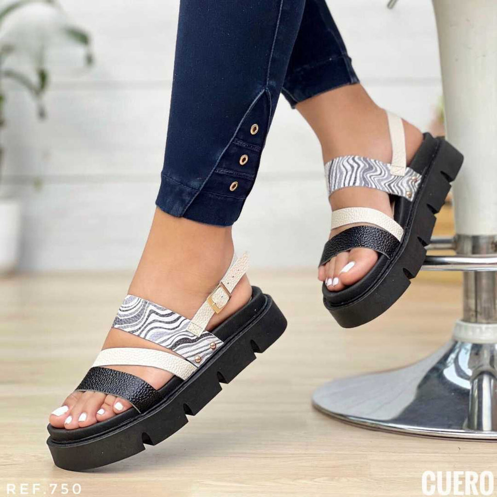 Casual Sandals Para Mujer en Cuero - Ultralivianas