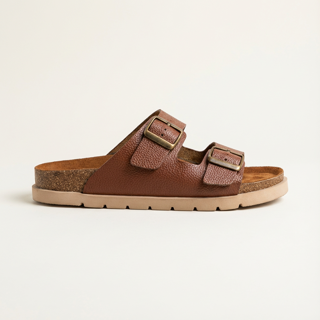 Sandalia ÁUREA en cuero suela ocre | Nueva Colección