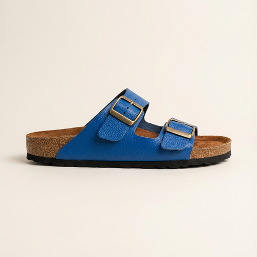 Sandalia ÁUREA en cuero suela negra | Nueva Colección