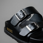 Sandalias en Cuero para Hombre Adventures Negras