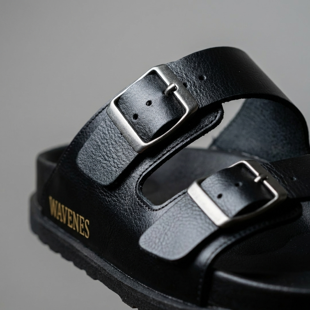 Sandalias en Cuero para Hombre Adventures Negras