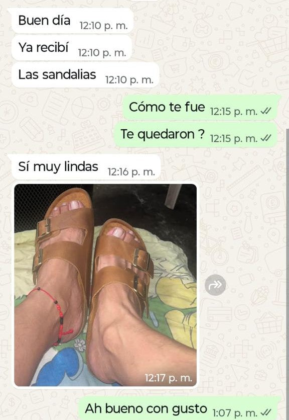 Mensaje de Whatsapp: ya me llegaron, muchas gracias